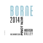 Borne Anderson Valley Pinot Noir 2014 Front Label