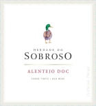 Herdade do Sobroso Tinto 2014 Front Label