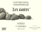 Triguedina Clos Triguedina Les Galets 2007 Front Label