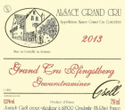 Joseph Gsell Alsace Pfingstberg Grand Cru Gewurztraminer 2013 Front Label