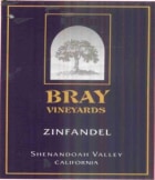 Bray Vineyards Zinfandel 2009 Front Label