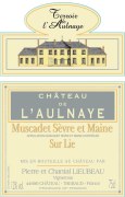 Lieubeau Muscadet Sevre-et-Maine Chateau de l'Aulnaye Sur Lie Terroir de l'Aulnaye 2014 Front Label