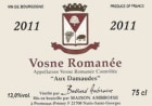 Maison Ambroise Vosne Romanee  Aux Damaudes 2011 Front Label