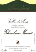 Maison Anselmet Chambave Muscat 2014 Front Label