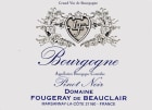 Maison Fougeray De Beauclair Bourgogne Pinot Noir 2011 Front Label