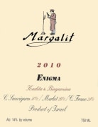 Margalit Winery Enigma 2010 Front Label