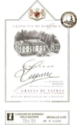 Michel Gonet et Fils Graves de Vayres Chateau Lesparre Rouge 2012 Front Label