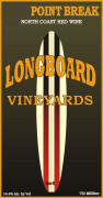 Longboard Point Break Red Blend 2011 Front Label