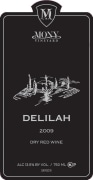 Mony Vineyard Delilah 2009 Front Label