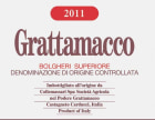 Podere Grattamacco Bolgheri Superiore 2011 Front Label