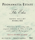 Poonawatta Estate The Eden Riesling 2014 Front Label