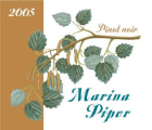 Cottonwood Winery of Oregon Marina Piper Pinot Noir 2005 Front Label