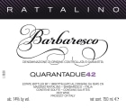 Massimo Rattalino Barbaresco Quarantadue 42 2011 Front Label