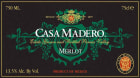 Casa Madero Merlot 2012 Front Label