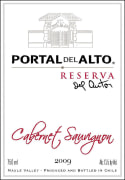 Portal del Alto Reserve Cabernet Sauvignon 2009 Front Label