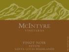 McIntyre Pinot Noir 2012 Front Label