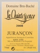 Route Des Vins Du Jurançon Jurancon Domaine Bru-Bache La Quintessence 2008 Front Label