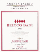 Villa Giada Barbera d'Asti Superiore Nizza Bricco Dani 2006 Front Label