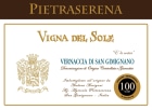 Pietraserena Vernaccia di San Gimignano Vigna Sole 2014 Front Label