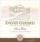 David Girard Rose 2013 Front Label