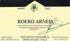 Champagne Clergeot Roero Arneis 2009 Front Label