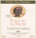 San Donatino Chianti Classico Poggio ai Mori 2000 Front Label