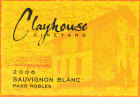 Clayhouse Sauvignon Blanc 2006 Front Label