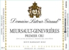 Domaine Latour-Giraud Meursault-Genevrieres Premier Cru 2010 Front Label