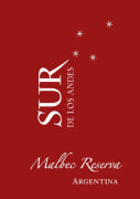 Sur de los Andes Reserva Malbec 2011 Front Label