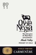 Oveja Negra Single Vineyard Carmenere 2011 Front Label