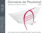 Domaine de Poulvalrel Costieres de Nimes Rouge 2013 Front Label