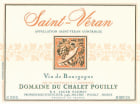 Chalet Pouilly Saint-Veran 2013 Front Label