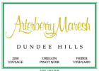 Arterberry Maresh Weber Vineyard Pinot Noir 2010 Front Label