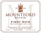 Mountford Pinot Noir 2004 Front Label