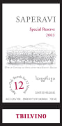 Tbilvino Special Reserve Saperavi 2003 Front Label