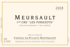 Chateau de Puligny-Montrachet Meursault Les Poruzots Premier Cru 2008 Front Label