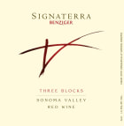 Benziger Signaterra Three Blocks 2012 Front Label