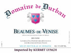 Domaine de Durban Beaumes-de-Venise 2012 Front Label