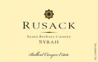 Rusack Ballard Canyon Estate Syrah 2010 Front Label