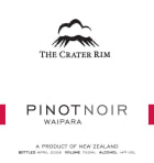 The Crater Rim Ltd Waipara Pinot Noir 2009 Front Label