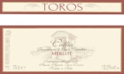 Toros Franco Azienda Agricola Collio Merlot 2006 Front Label