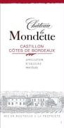 UniVitis Cotes de Bordeaux Castillon Chateau La Montte 2011 Front Label