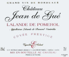 Chateau Jean de Gue Lalande de Pomerol Cuvee Prestige 2010 Front Label