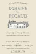 Vignobles Chaigne et Fils Entre-deux-Mers Domaine de Ricaud 2012 Front Label