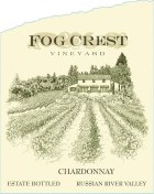 Fog Crest Vineyard Estate Chardonnay 2012 Front Label