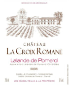 Chateau La Croix Romane Lalande de Pomerol 2008 Front Label