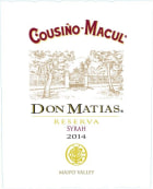 Vina Cousino-Macul Don Matias Reserva Syrah 2014 Front Label