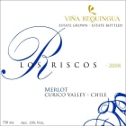 Vina Requingua Winery Los Riscos Merlot 2008 Front Label