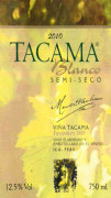 Vina Tacama Semi-Seco Blanco 2010 Front Label