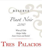 Vina Tres Palacios Reserve Pinot Noir 2010 Front Label